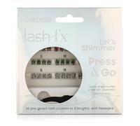 Lash FX Press and Go Let's Shimmer - Celebrate - Red/green//holographic