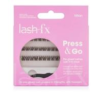 Lash FX Press & Go Pre-Glued Cluster Lashes - Milan: subtle and natural, with a clear band for daytime glamour. 36 clusters in 3 lengths with tweezers