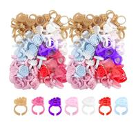 Lash Glue Holder - 100pcs Plastic Lash Glue Rings, Love Heart Shaped Glue-Rings for Eyelash Extensions, Glue-Ring Cup Lashes Volume Rings for Eyelash Extension (7 Colors)