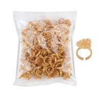 Lash Glue Rings - 2.3x1.3cm PP 100pcs Adjustable Smart Cup Holder Tool | Perfect for Eyelash Extension Artists, Ink Storage Makeup Studio Tasks, Beauty Salon Use, Portable Cosmetic Application