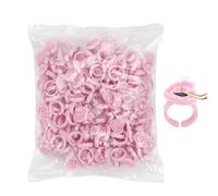 Lash Glue Rings - Extension Cups 100pcs PP Adjustable Holders 2.3cm | Precise Dispensing Feature, Adhesive Control Usage Eyelash Makeup Ink Pigment Cosmetic Tool Set Kit