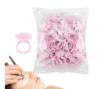 Lash Glue Rings, Lashes Glue Ring Cup, Lashes Glue Ring Cup, This eyelash glue holder ring is designed to hold thick eyelasBlossom Cups Eyelash Glue Holder, 100pcs Ring Fanning Cups Eyelashes Supplies