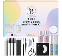 Lash Lift & Eyebrow Lamination Kit, 2-in-1 Solution, At Home Brow Lamination, Beginner/Professional, Eyelash Lift Kit, Lasts 6-8 Weeks, 15 Applications, DIY Brow - Lash Perm - BLK7