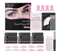Lash Lift Kit 2 in 1 Eyelash and Eyebrow Lamination Kit, Lash Perm Kit, Semi Permanent Lash Extension Curling Set, Individual Package Pack of 5 Beauty7 (with glue)