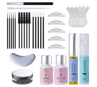 Lash Lift Kit, Beginner/Professional Eyelash Perming, Safe & Effective - Lasts 6-8 Weeks, At Home Eyelash Lift Kit with 15 Applications, DIY Lash Perm - Instructions - LK2