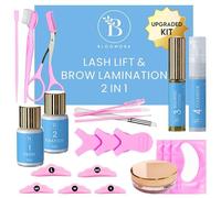 Lash Lift Kit - Brow Lamination Kit - 2-in-1 Solution - At Home Lamination - Lash Lift - DIY Perm for Eyelashes and Brows - Lasts 6-8 Weeks - 15 Applications