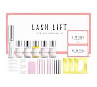 Lash Lift Kit Eyelash Lift Kit - Korean Lash Lift Kit & Professional Lash Kit with Upgraded Eyelash Glue, Semi Permanent Lash Lift System, Lash Curler & Eyelash Curler for Salon & Home Use (White)