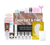 Lash Lift Kit - Lash Lift and Tint Kit,Eyelash Perming Kit,Lash Perm kit, Eyelash Lift Kit,semi-Permanent Curling Lifting Perming Wave for Beauty Salon Home Use,All Tools Included (Dark)