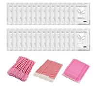 Lash Lift Kit - Professional Eyelash Perm Kit accessory with 30 pairs lower lash pads, 100 pcs microhead cleaning swabs, 50 pcs flocked cleaning swabs, 50 pcs lash brushes