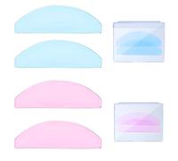Lash Lift Pads, 4pcs Lash Lift Shields Flat, Self Adhesive Perming Step Eyelash Lift Tools, Reusable Super Sticky Eye Patches for Eyelash Softening and Perming
