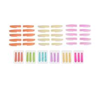 Lash Lift Pads and Ribbon Kit, Silicone Eyelash Perming Curler, Reusable 3 Color Lash Lift Pads with 6 Color Cover Strips, Soft Elastic Lash Lifting for Beauty Salons and H