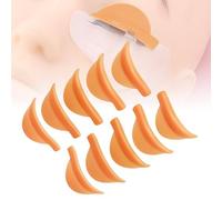 Lash Lift Shields,10pcs Lash Lift Pads - Silicone Reusable Eyelash Perm Pads, Soft Eyelash Pads for Lash Lift, 5 Sizes (XS/S/M/L/XL) - Makeup Accessories (Orange)