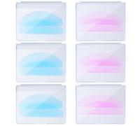 Lash Lift Shields Flat, 6 Pairs of Lash Lift Shields, No Glue, Super Sticky Reusable with Grooves Suitable for Softening Eyelashes, Eye Mask or Eyelash Extension