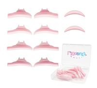 Lash Lift Shields, Lash Lift Pads, Silicone Eyelash Shield Pads, 4 Size, With Lower Lash Curler for Eyelash Lift Lash Extension