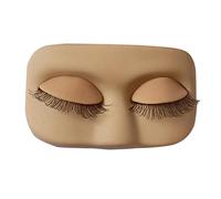 Lash Mannequin Head - Realistic Silicone Practice Models, Interchangeable Eye Patches, Mimics Client Skin Texture, Facilitates Isolation Drills, Professional Eyelash Extension Training Aid