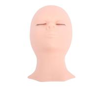 Lash Mannequin Head Silicone Replacement Eyelid Eyelash Practice Model Head Single Fold Eyelid for Eyelash Extension Training and Makeup Practice Durable Silicone Material