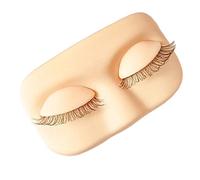 Lash Mannequin Head, Silicone Soft Realistic Model, Lash Extension Practice Face, for Girls Beginners Professionals Training Beauty Salon Home