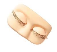 Lash Mannequin Head - Soft Silicone Practice Model, Realistic Makeup Face Form, Smooth Skin Texture Design, Easy Eyelash Extension Training Function, Beauty Tool for Beginners Salon Studio, 4x8cm