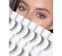 Lash natural wispy eyelashes,Frihappy false eyelashes,Wispy Strips,Faux Mink Lashes,black band lashes,pestañas postizas naturales,7 pairs,Frihappy 2024 lashes#Aries