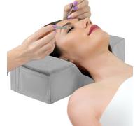 Lash Pillow For Eyelash Extensions - Ergonomic Memory Foam Neck Support Cushion With Side Pockets | Butterfly Beauty Salon Headrest For Lash Tech Bed,