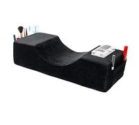 Lash Pillow for Lash Extensions,Memory Foam Neck Pillow Eyelash Extension Ergonomic Back Sleeping Contour Pillow,Travel Pillow (Black)