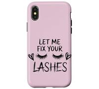 Lash Queen Quote Let Me Fix Your Lashes Case for iPhone X/XS