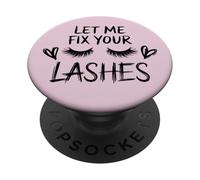 Lash Queen Quote Let Me Fix Your Lashes PopSockets Adhesive PopGrip