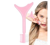 Lash Separator Tool, Mascara Shield Comb, 2-In-1 Brush Design, Silicone Makeup Aid, Beginner and Pro Use, Pocket Size Inches Random Color, 1 Piece, Lightweight, Makeup Tool