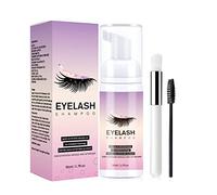 Lash Shampoo for Eyelash Extension,50ML Lash Extension Shampoo Kit Makeup Remover,Eyelash Extension Shampoo for Eyelashes Extension Remover,Home Use,Nourishing Formula