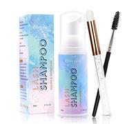 Lash Shampoo for Eyelash Extensions 60ml/2.1fl.oz Eyelash Extension Cleanser Lash Extension Shampoo Kit with Brush Foaming Cleanser Eyelash Wash for Extensions Home Salon Use by Obeyalash