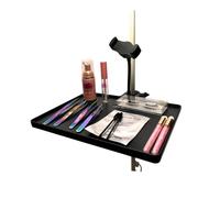 Lash Tray Holder for Ring Light Clip on Organizer Attachment with Phone Holder Eyelash Tech Lash Extension Supplies (with phone holder)