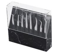 Lash Tweezer Holder, Dust-proof Acrylic Tweezer Holder with 8 Holes, Sturdy Portable Stand for Eyelash Extensions Supplies Acrylic Display Stand|Tweezers