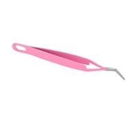 Lash Tweezers Curved Tip Stainless Steel Volume Eyelash Tweezers for Girls