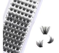 Lashes Cluster 72 Pcs Individual Lashes D Curl, 8-16mm Length DIY Eyelash Extension False Lashes Individual Natural&Mega Styles for Personal Makeup Use at Home(Z1)