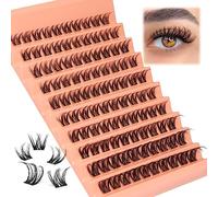 Lashes Cluster Natural Individual Lashes Clusters Eyelash Extensions 8-16mm DIY Manga D Curl 100pcs Individual Lash Extensions[, ]
