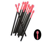 Lashes eyelash 50PCS/PACK Disposable Silicone Eyelash Brush Mascara Wands Applicator Eyebrow Brush Eyelash Extension Supplies Makeup Tools(Spherical Shape)
