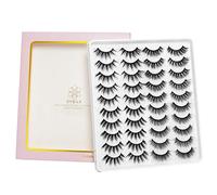 Lashes Fake Eyelashes-Mink Lashes 20 Pairs Faux Mink Lashes 6D 4 Styles Mixed Fluffy Lashes Natural Look False Eyelashes Eye Lashes Reusable Lashes Pack|10mm-20mm