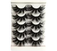 Lashes Fluffy False Eyelashes Dramatic Faux 3D Mink Lashes Pack Thick volume Soft Fake Eye Lashes 5 Pairs Multipack