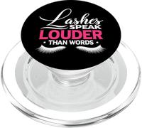 Lashes Speak Louder Than Words Eyelashes PopSockets PopGrip for MagSafe