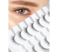 Lashes Wispy False Eyelashes Gradient Natural Look Small Fake Lash Faux Mink Short Eyelash Cateye7 Pairs D11