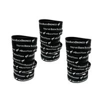 Lashicorn Buck Buck Bronco Rubber Horse Silicone Bracelets | 30 Pk Black Bulk for You’ve Been Bucked add to Cards and Tags or Horse Ducks Bucking Cars Game