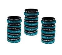 Lashicorn Buck Buck Bronco Rubber Horse Silicone Bracelets | 30 Pk Mixed Black & Blue Bulk for You’ve Been Bucked add to Cards and Tags or Horse Ducks Bucking Cars Game