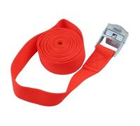 Lashing Strap with Buckle, 2M Nylon Quick Release for Cargo Tie Down Luggage Bag, Ratchet Strap for Securing Cargo Transport(Red)