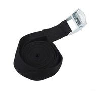 Lashing Strap with Buckle, 2M Nylon Quick Release for Cargo Tie Down Luggage Bag, Ratchet Strap for Securing Cargo Transport(Black)