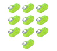 vidaXL 10x Straps 0.25 Tonnes 5mx25mm Fluorescent Green Tie Down Lashing Tool