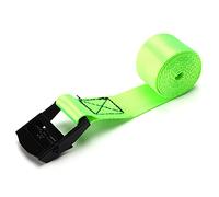 Lashing Straps Tie Down Straps Nylon Strap with Buckle Heavy Duty Securing Straps for Cargo Transport Trucking Camping Fluorescent Green 25mm 2Pcs (1m/3.3ft)