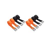 Lashing Straps Tie Down Straps with Zinc Alloy Cam Lock Buckle , for Cargo, Gear, Bikes & More (8 Pack)