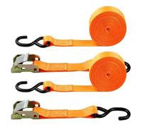 Lashing Straps with Hook for Load Securing Two Piece Quick Release | Load Securing with Hook for Truck Trailer Motorcycle Moving Tailgate Travel Luggage Boat