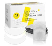 LASHVIEW 50 Pairs Eye Pads Undereye Pads Set for Eyelash Extension Micro Foam Eye Pads Natural Hydrogel Free Lint Free Stick Well Hypoallergenic