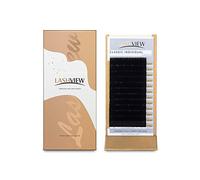LASHVIEW Eyelash Extensions,Individual Lashes,0.15 Thickness C Curl 9mm,Premium Single &Classic Lashes, and Natural Semi Permanent Eyelashes,Soft Application-Friendly